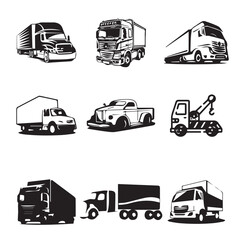 big truck vector