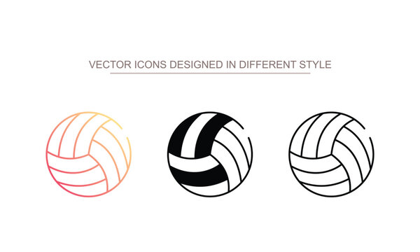 Netball icon design with white background stock illustration