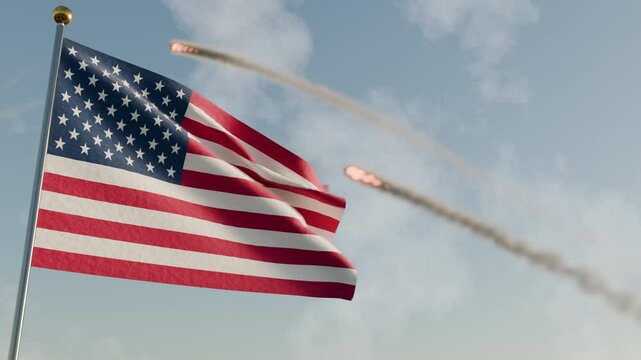 Missiles Launched By The United States Of America For A War Attack