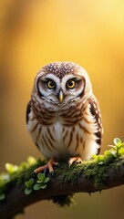 Obraz premium great horned owl in autumn