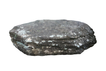 Rock isolated transparency background.