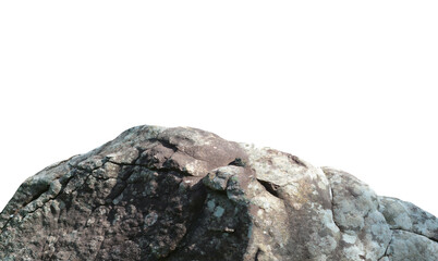 Rock isolated transparency background.