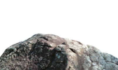 Rock isolated transparency background.