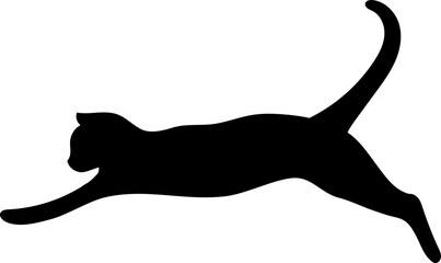 Cat Jumping Silhouette