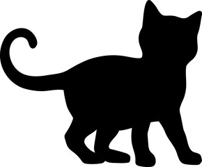 Cat walking Silhouette