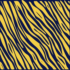 Bold Yellow and Black Zebra Stripe Pattern