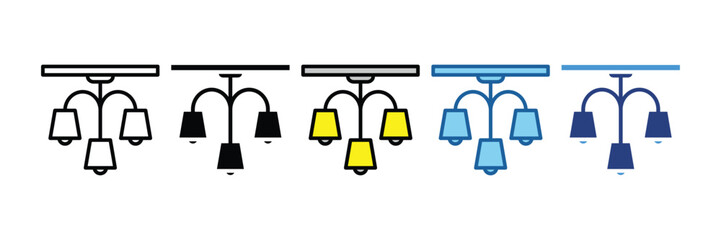 Chandelier Light  Icon Element For Design