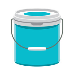 Blue Paint Bucket Illustration