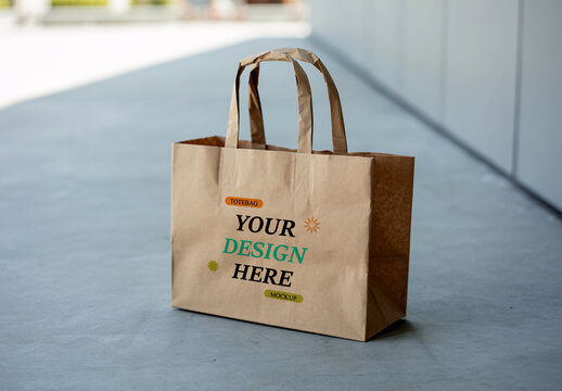 Paper Shopping Bag Mockup