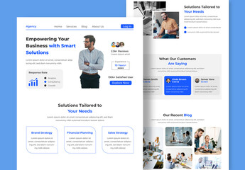Business Agency Landing Page Design