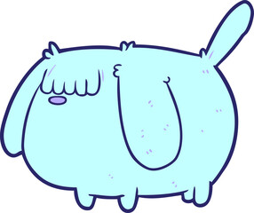 cute funny cartoon dog