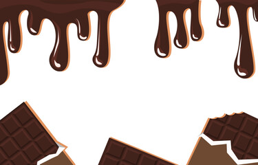 melted chocolate drip background design