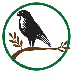 Bird silhouette logo and tattoo design.