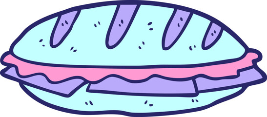 cartoon chesse sandwich