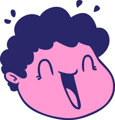 cartoon male face