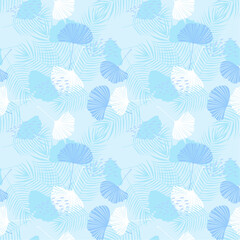 Feehand Leaf pattern background. Leaf vactor design for background, wallpaper, carpet, wrapping, fabric, textile fashion wearing.
