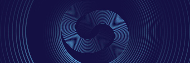 Abstract blue glowing geometric lines modern shiny blue circle lines pattern. Suit for cover,  banner, brochure