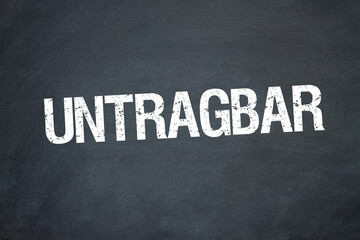 Obraz premium untragbar 