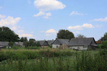 rural landscape with a house