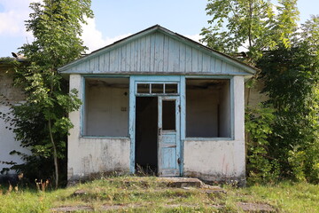 old abandoned wooden house