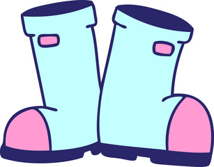 cartoon pair of wellington boots