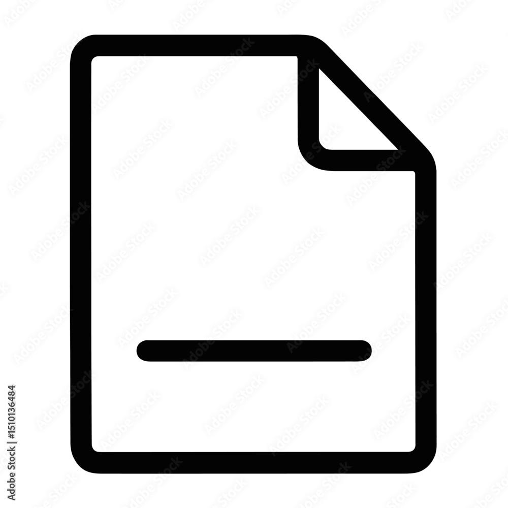 Poster simple blank file document page icon vector illustration