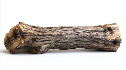 Obraz premium The willow log appears alone, separated from any surroundings.