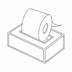 Toilet paper roll, toilet roll, toilet paper roll, paper toilet roll. vector illustration of paper roll paper roll roll roll.