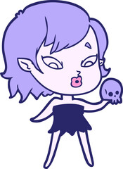 cute cartoon vampire girl