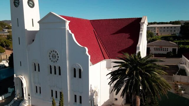 Immaculate NG church in the farming village of Napier in South Africa
