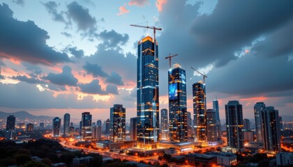 Obraz premium Expansive blue sky panorama, a breathtaking view of the clear azure horizon vivid