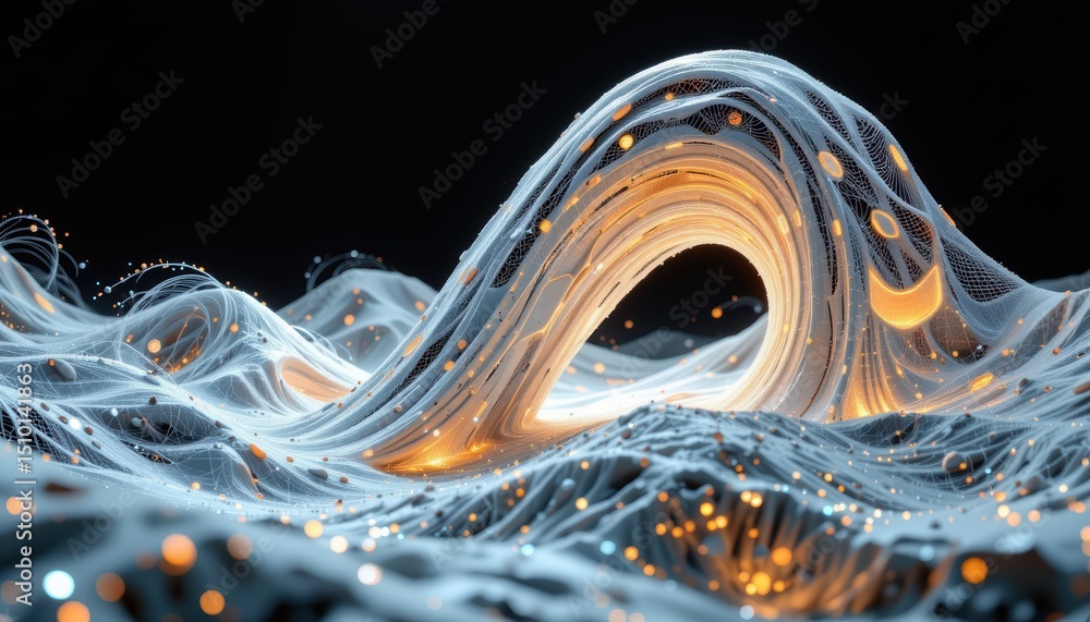Poster vivid abstract background, a dynamic fusion of colors and shapes for modern design