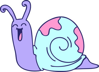 hand drawn quirky cartoon butterfly