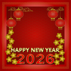 New Year Festival, Greeting Card, Bless, 
Happiness, Celebrate, Send Happiness