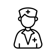 Fototapeta premium cartoon doctor with stethoscope