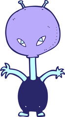 cartoon space alien