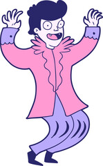 crazy cartoon vampire