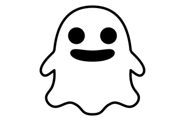 おばけ・ゴースト・お化けのシンプルアイコンベクターイラスト ハロウィン © meg