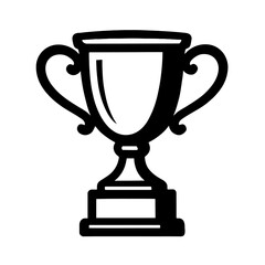 Classic Trophy Award Outline Icon - Symbol of Victory, Achievement, and Success
