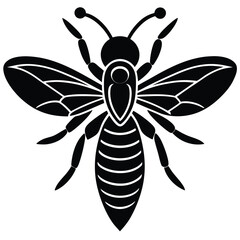 wasp vector sihouette