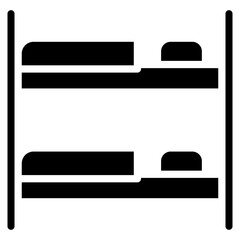Bunk Bed  Icon Element For Design