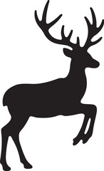 8 Deer Silhouette Bundle Clipart
