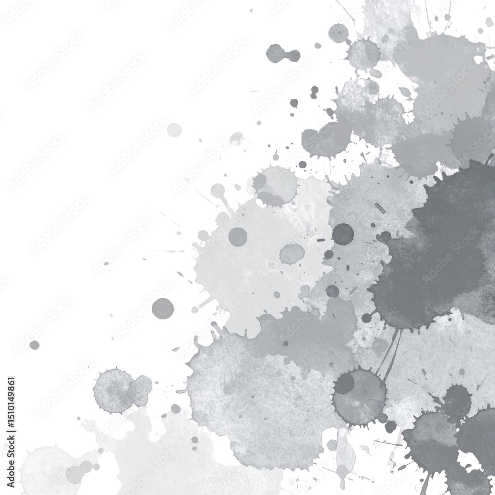 Poster abstract ink splash texture background with paint splatter design elements.