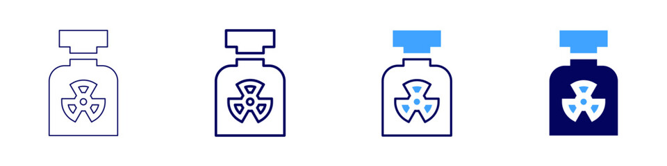 Growth factor icon in 4 different styles. Thin Line, Line, Bold Line, Duotone. Duotone style. Editable stroke