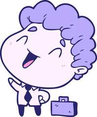 cute cartoon businessman