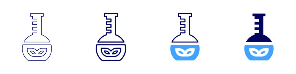 Biomass icon in 4 different styles. Thin Line, Line, Bold Line, Duotone. Duotone style. Editable stroke