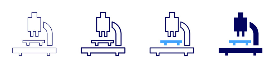 Antigen detection icon in 4 different styles. Thin Line, Line, Bold Line, Duotone. Duotone style. Editable stroke