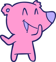 laughing bear cartoon