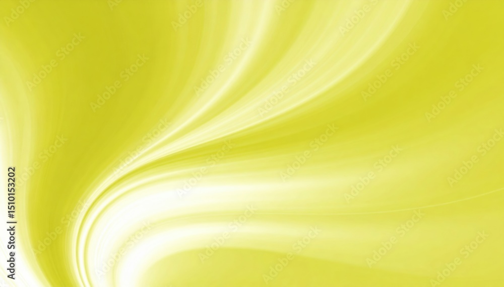 Poster dynamic yellow wave abstract background digital art modern design bright environment smooth texture