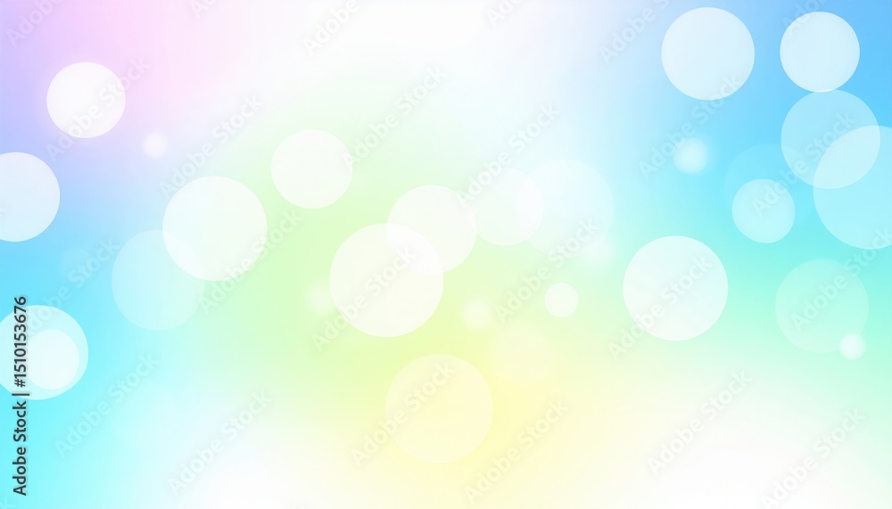 Poster colorful bokeh background abstract setting digital art soft lighting vibrant atmosphere